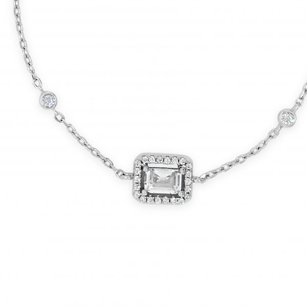 Absolute Sterling Silver Cubic Zirconia Bracelet SB126SL - Image 3