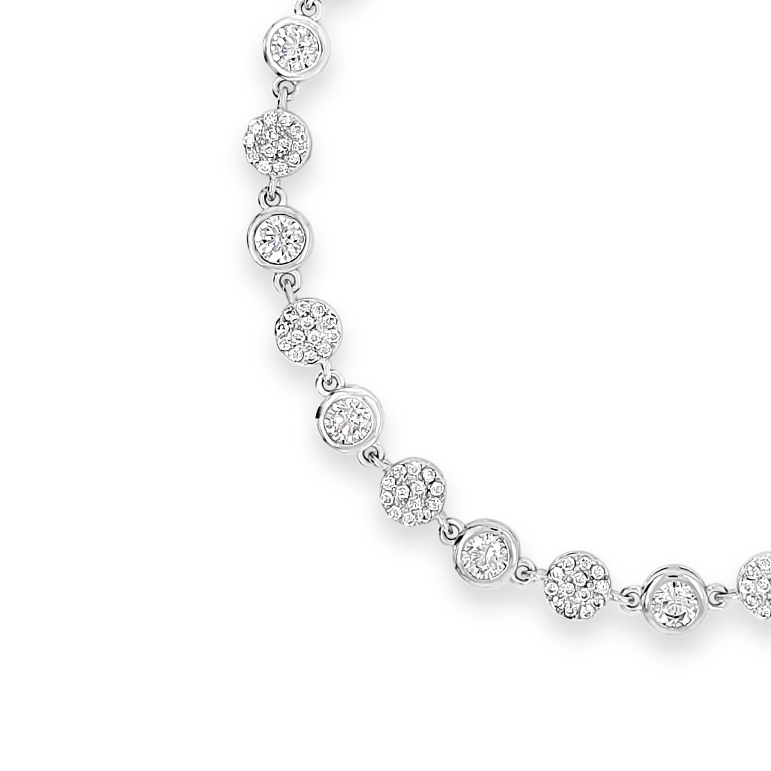 Absolute Sterling Silver Cubic Zirconia Bracelet SB136SL Allure