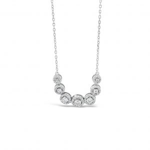 Absolute Sterling Silver Cubic Zirconia Necklace SP158SL