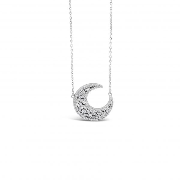 Absolute Sterling Silver Cubic Zirconia Necklace SP161SL