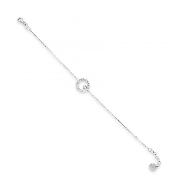 Absolute Sterling Silver Cubic Zirconia Bracelet SB134SL