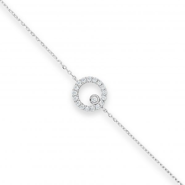 Absolute Sterling Silver Cubic Zirconia Bracelet SB134SL - Image 4