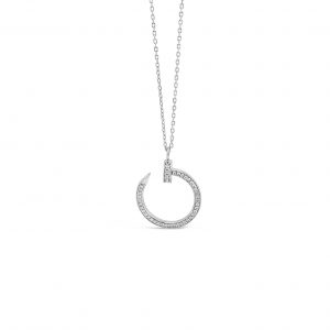 Absolute Sterling Silver Cubic Zirconia Pendant SP143SL