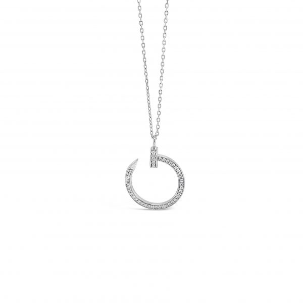Absolute Sterling Silver Cubic Zirconia Pendant SP143SL