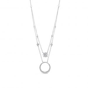 Absolute Sterling Silver Cubic Zirconia Necklace SN104SL