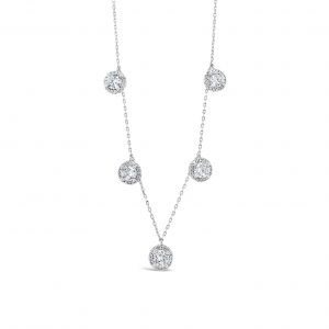 Absolute Sterling Silver Cubic Zirconia Necklace SN117SL