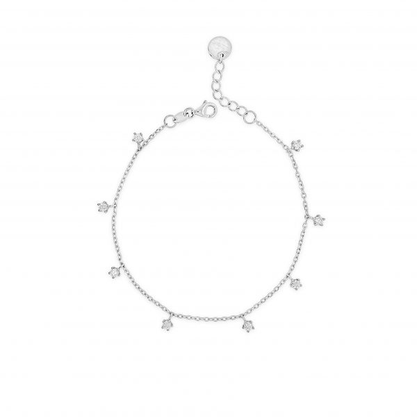 Absolute Sterling Silver Cubic Zirconia Bracelet SB139SL