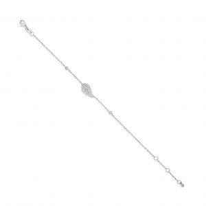 Absolute Sterling Silver Cubic Zirconia Bracelet SB121SL