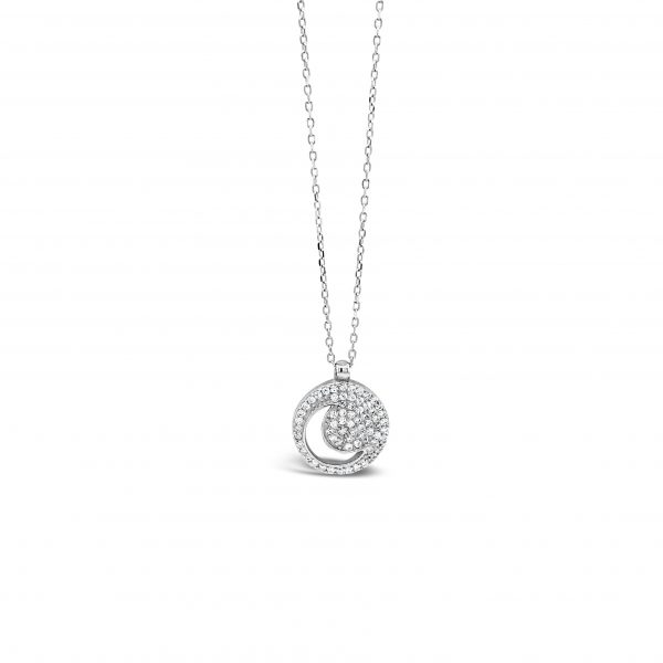 Absolute Sterling Silver Cubic Zirconia Pendant SP111SL