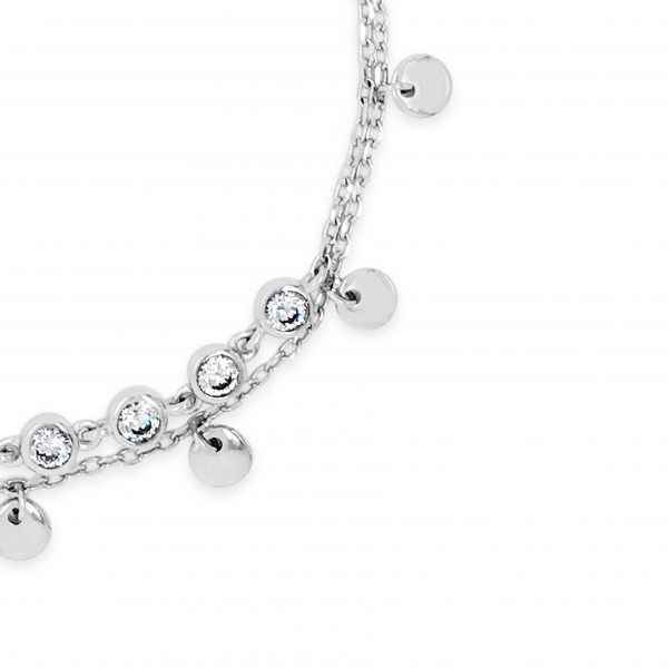 Absolute Sterling Silver Cubic Zirconia Bracelet SB106SL - Image 4