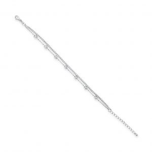Absolute Sterling Silver Cubic Zirconia Bracelet SB102SL
