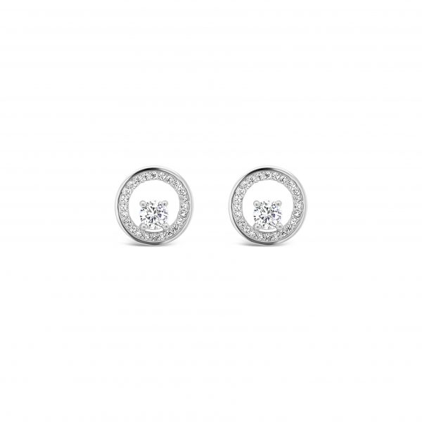 Absolute Sterling Silver Cubic Zirconia Earrings SE136SL