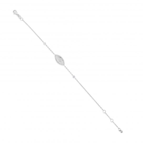 Absolute Sterling Silver Cubic Zirconia Bracelet SB122SL