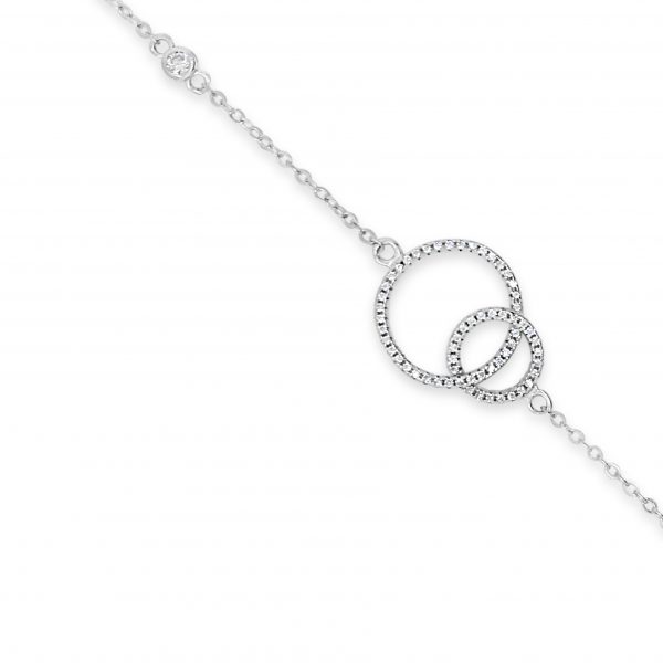 Absolute Sterling Silver Cubic Zirconia Bracelet SB132SL - Image 4