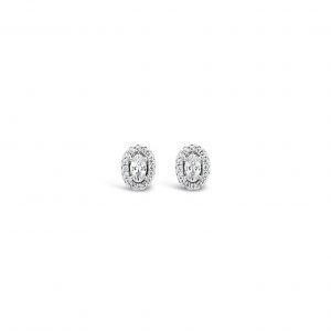 Absolute Sterling Silver Cubic Zirconia Earrings SE164SL