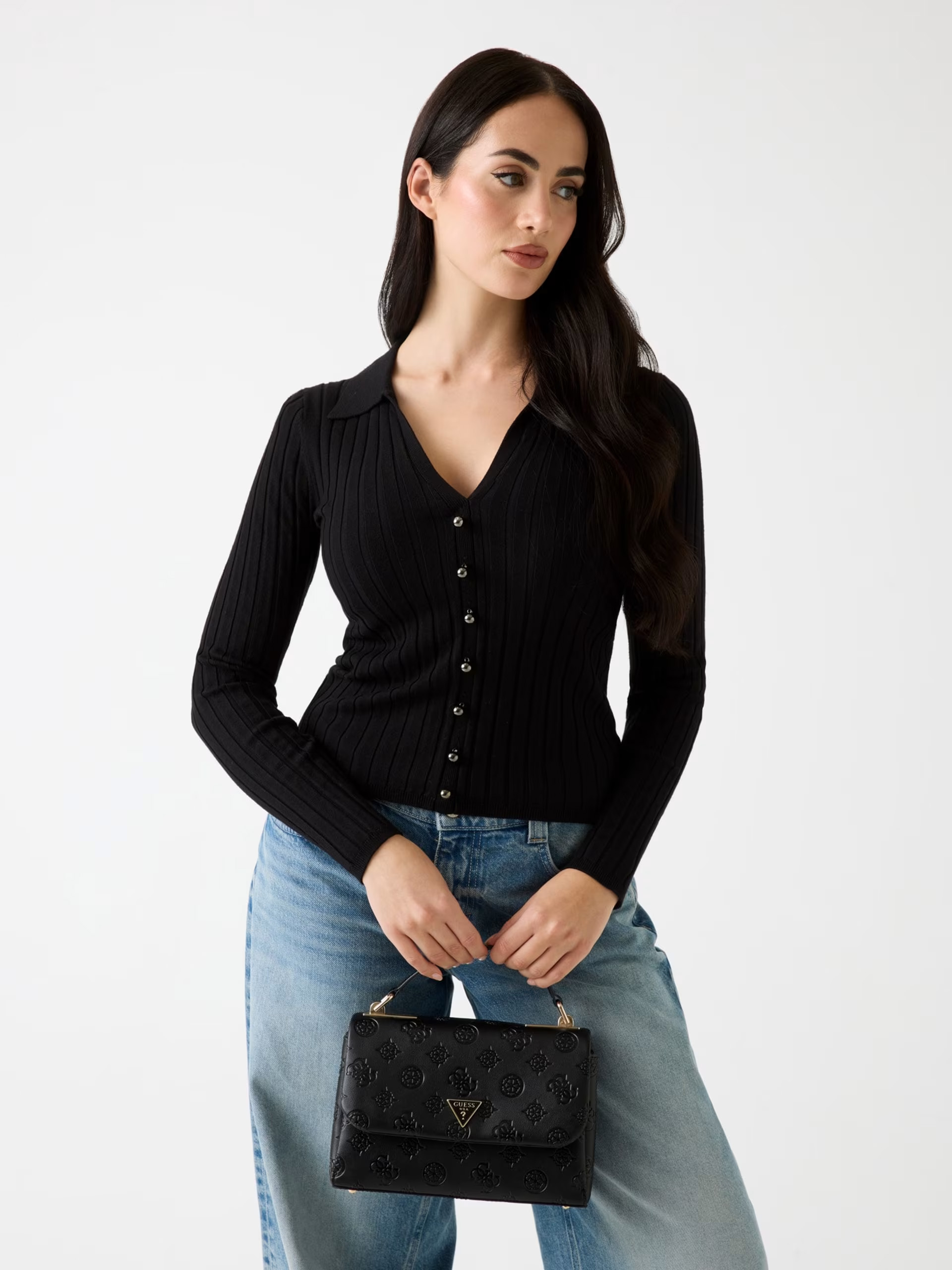 GUESS Tisha 4G Peony Logo Handbag - Image 3