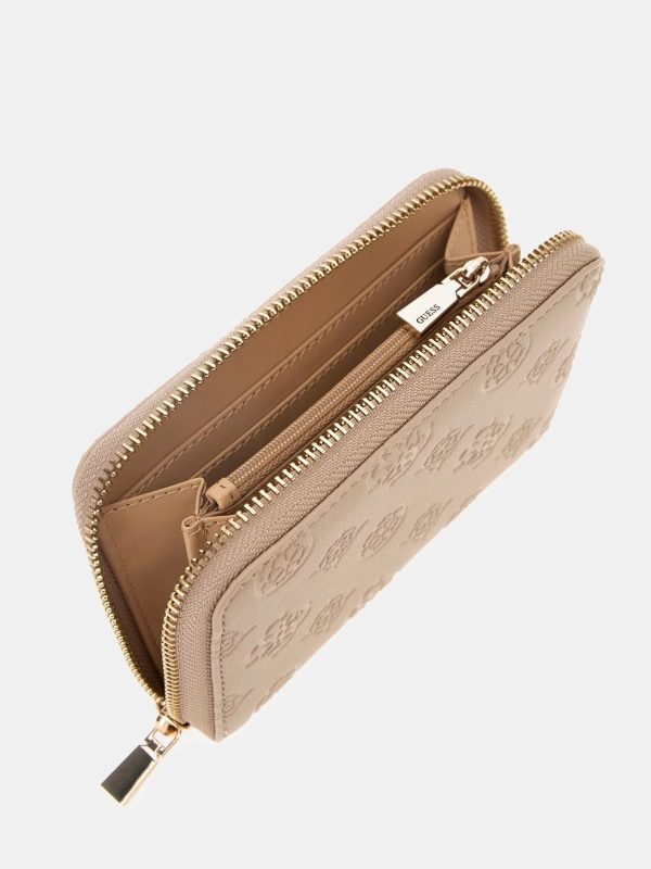 GUESS Phoebe 4G Peony Logo Wallet Taupe - Image 3