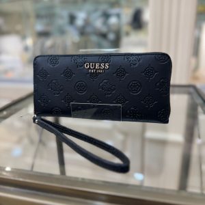 GUESS Phoebe Maxi Wallet 4G Logo Peony Black
