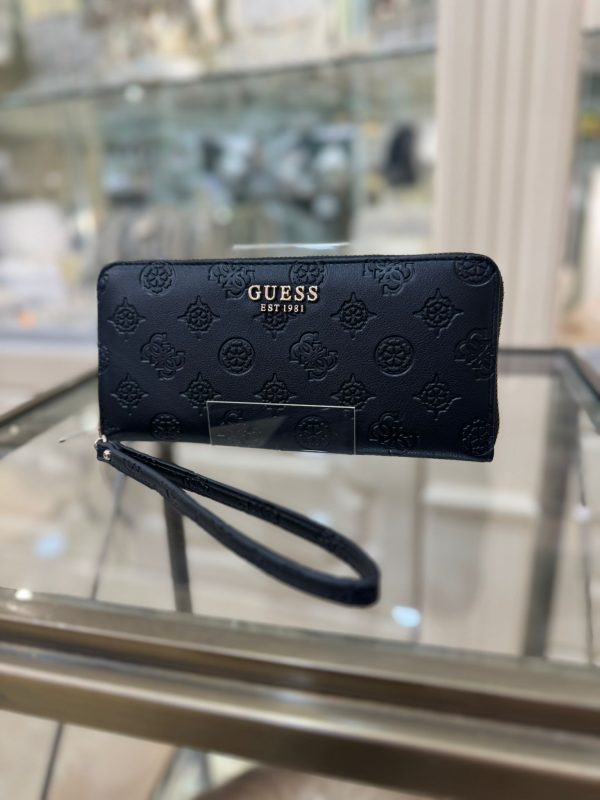 GUESS Phoebe Maxi Wallet 4G Logo Peony Black