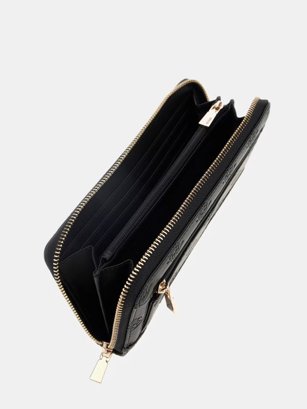 GUESS Phoebe Maxi Wallet 4G Logo Peony Black - Image 3