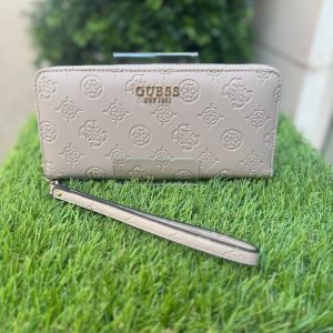 GUESS Phoebe Maxi Wallet 4G Logo Peony Taupe