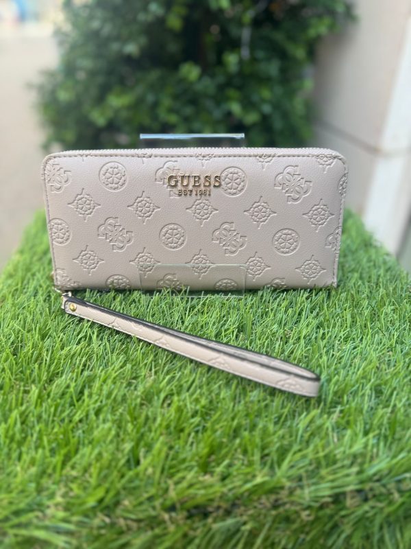 GUESS Phoebe Maxi Wallet 4G Logo Peony Taupe