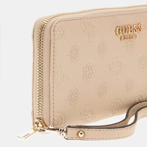 GUESS Phoebe Maxi Wallet 4G Logo Peony Taupe - Image 4