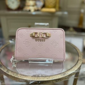 GUESS Anise Debossed Wallet Light Rose Logo