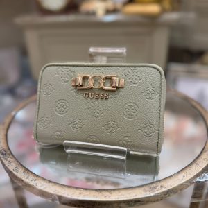 GUESS Anise Debossed Wallet Sage Logo
