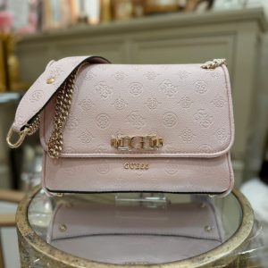 GUESS Anise Debossed-logo Convertible Xbody Flap Light Rose
