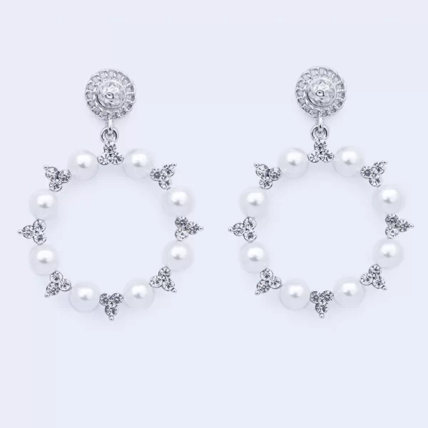 PEARL & CZECH CRYSTAL EARRINGS