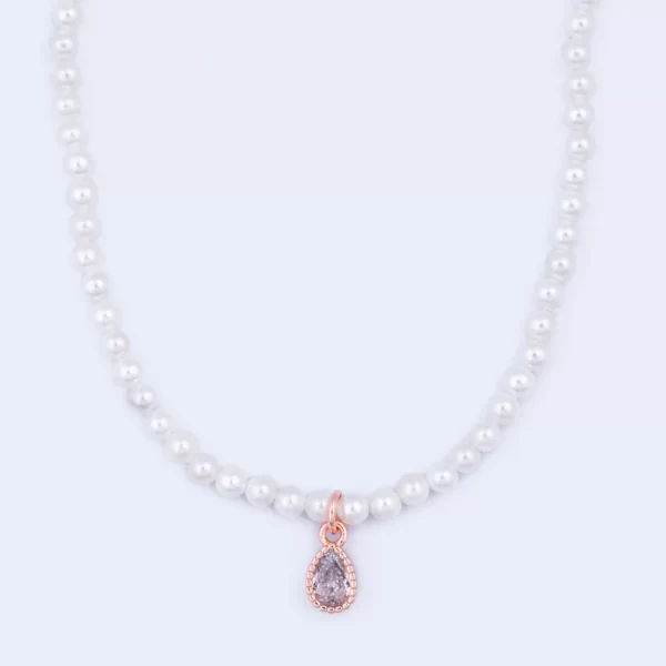 TINY SHELL PEARL NECKLACE