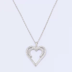 SILVER HIDDEN HEART NECKLACE