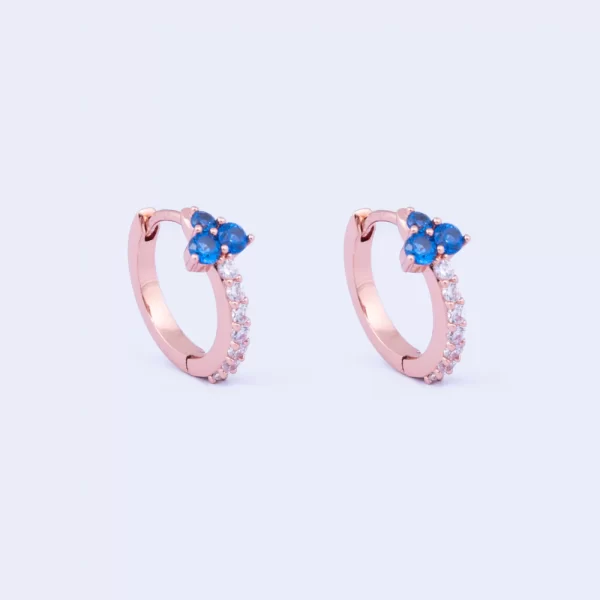 SAPPHIRE HUGGIES EARRINGS