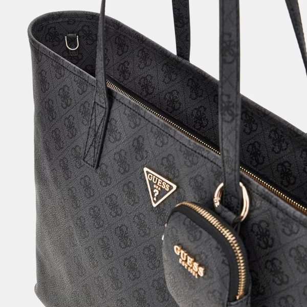 GUESS Power Play Shopper Bag 4G Logo Black - Image 3