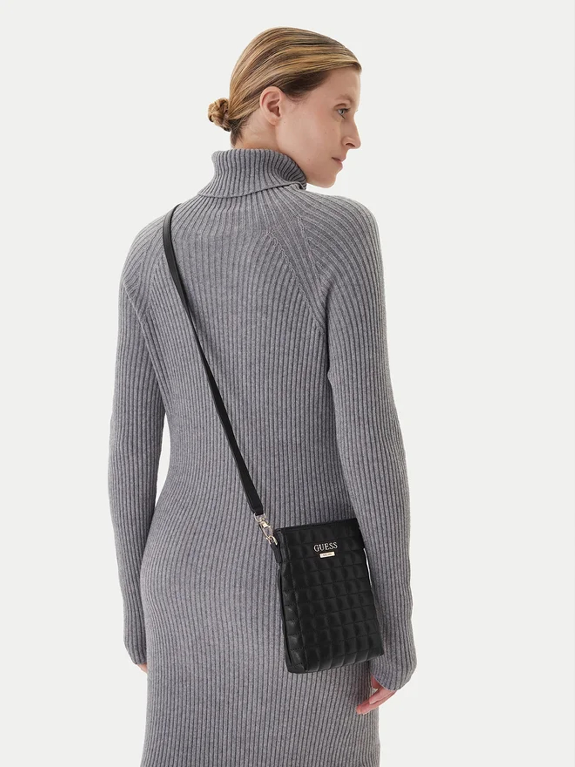 GUESS Nadira Travel Mini Crossbody Black - Image 3