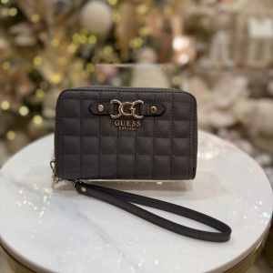 GUESS Nadira Quilted Wallet Grey
