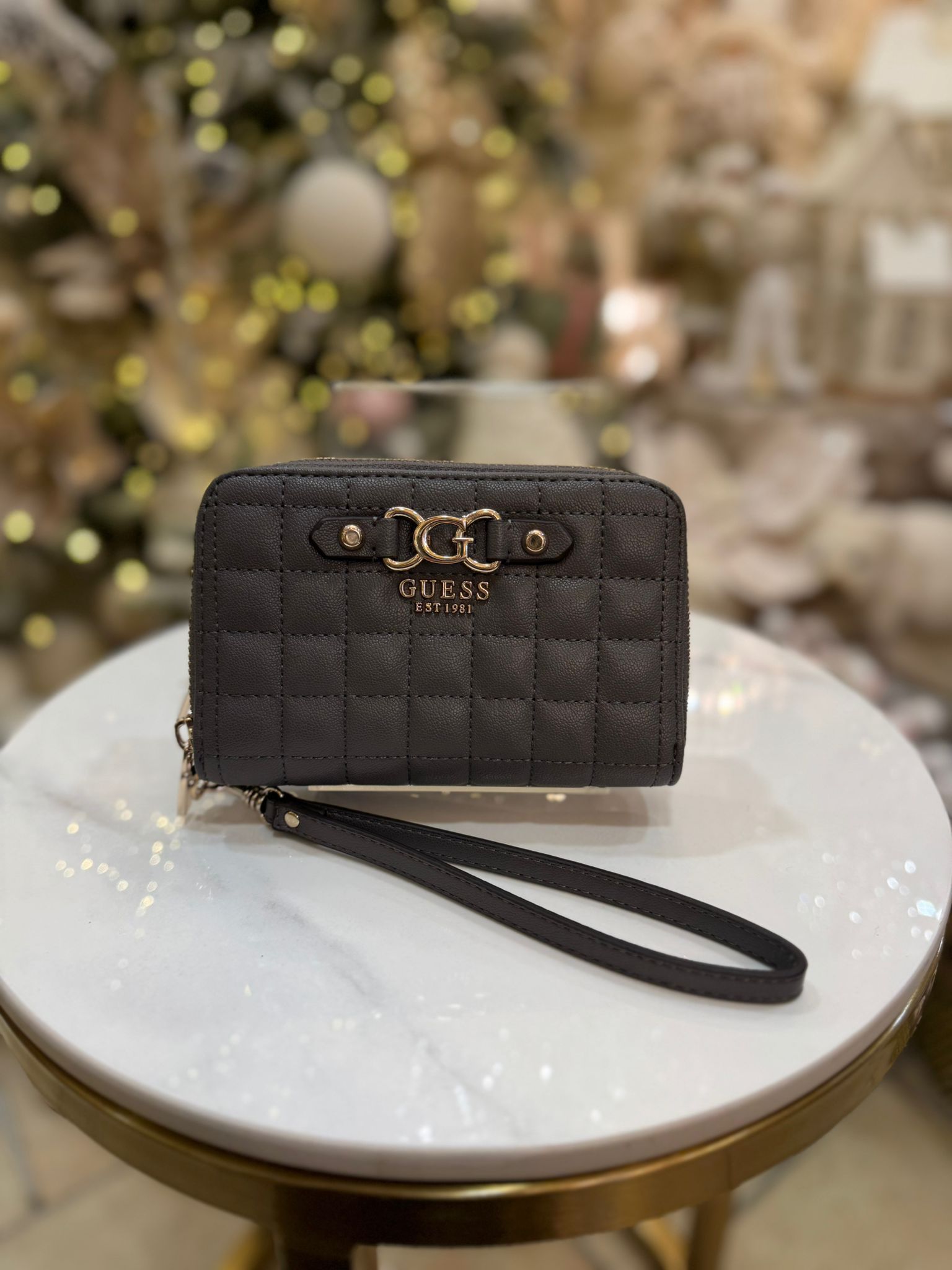 GUESS Nadira Quilted Wallet Grey