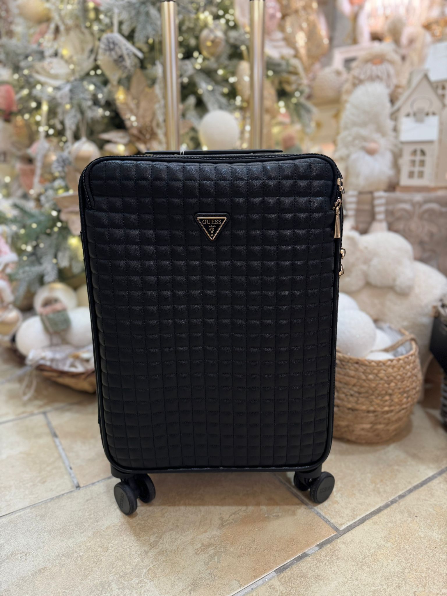 GUESS Nadira Travel Cabin Suitcase Black