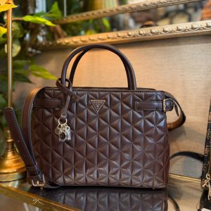 GUESS Paisleigh Quilted Bag Espresso