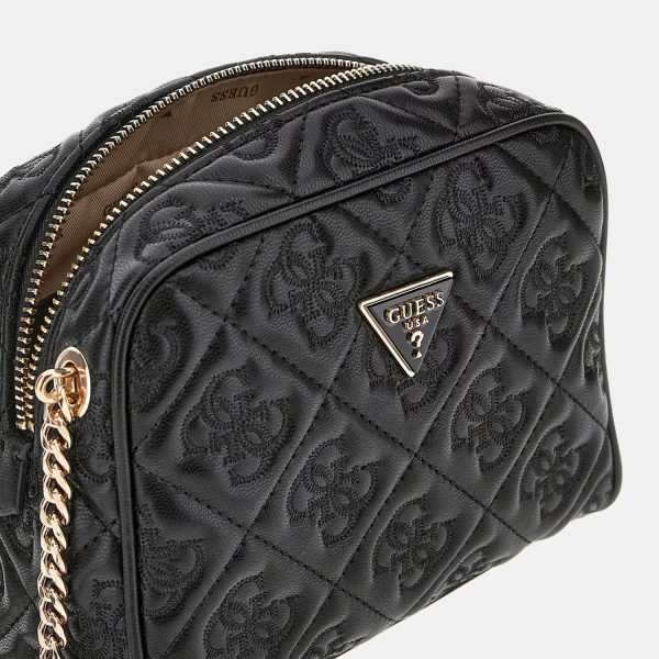 GUESS Adelasia Mini Crossbody Bag 4G logo Black - Image 2