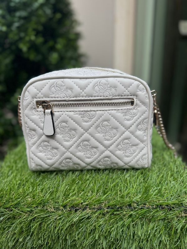 GUESS Adelasia Mini Crossbody Bag 4G logo White - Image 2