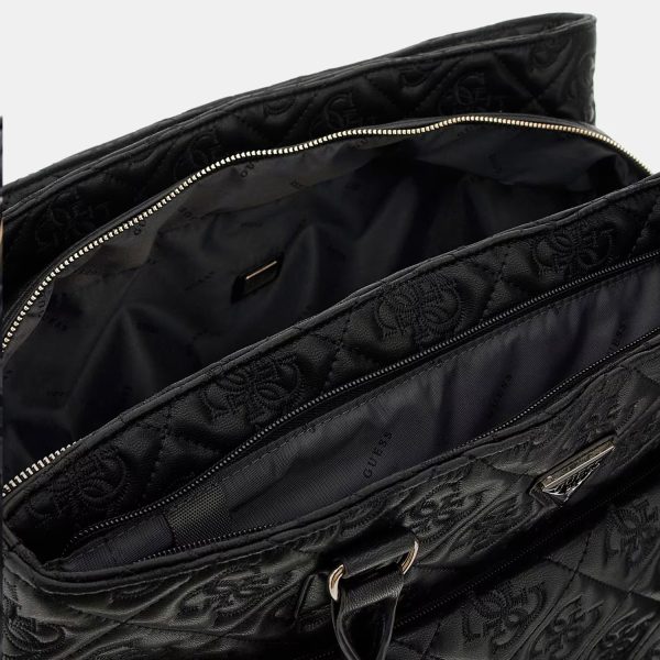 GUESS Adelasia Embossed 4G Logo Shopper Bag Black - Image 4