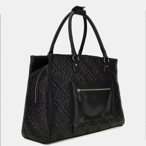 GUESS Adelasia Embossed 4G Logo Shopper Bag Black - Image 2