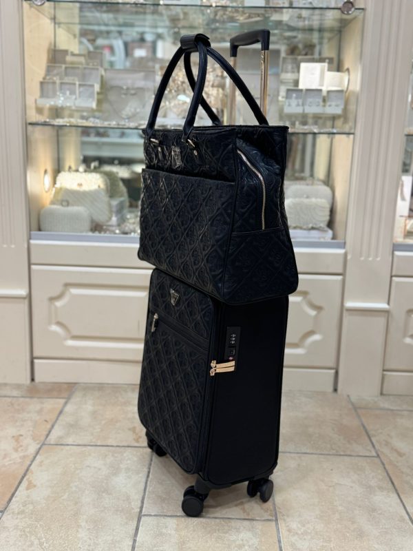 GUESS Adelasia Embossed 4G Logo Shopper Bag Black - Image 7