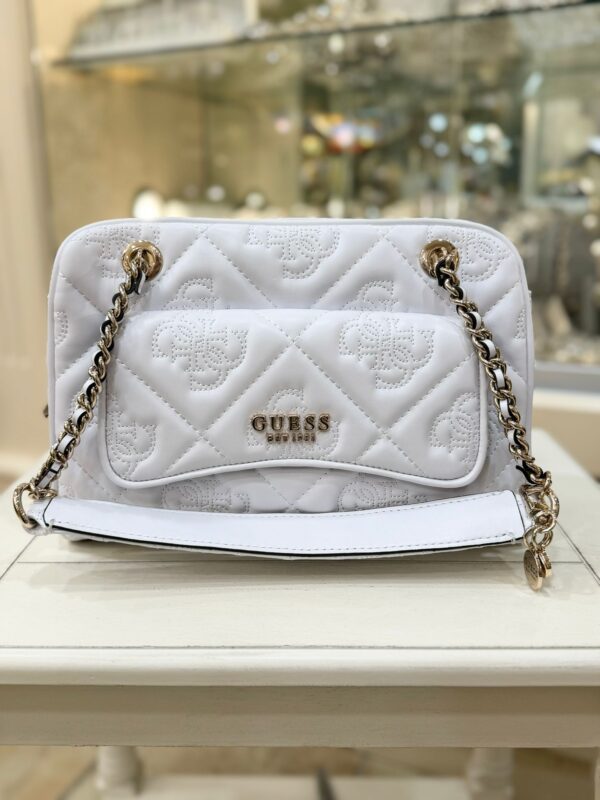 GUESS Marieke Handbag White