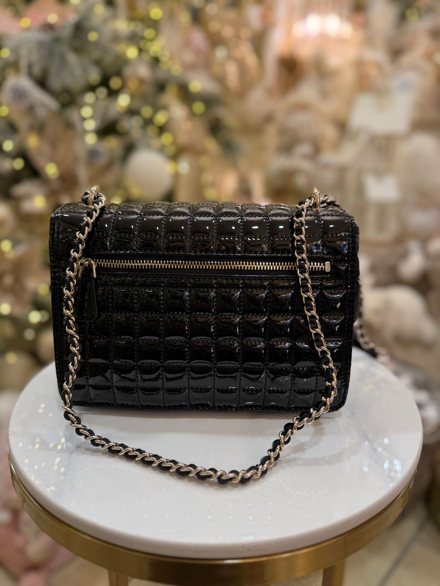 GUESS Nadira Quilted Mini Crossbody Black - Image 3