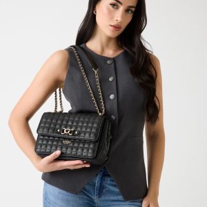 GUESS Nadira Quilted Mini Crossbody Black