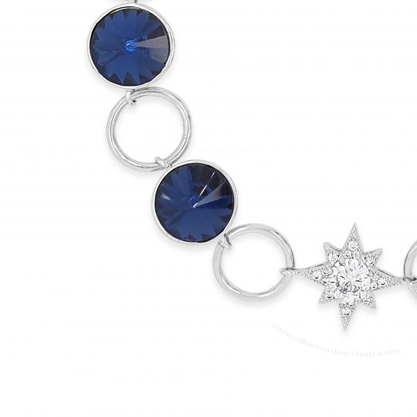 Absolute The Sapphire Collection Silver Bracelet B2022MB - Image 3