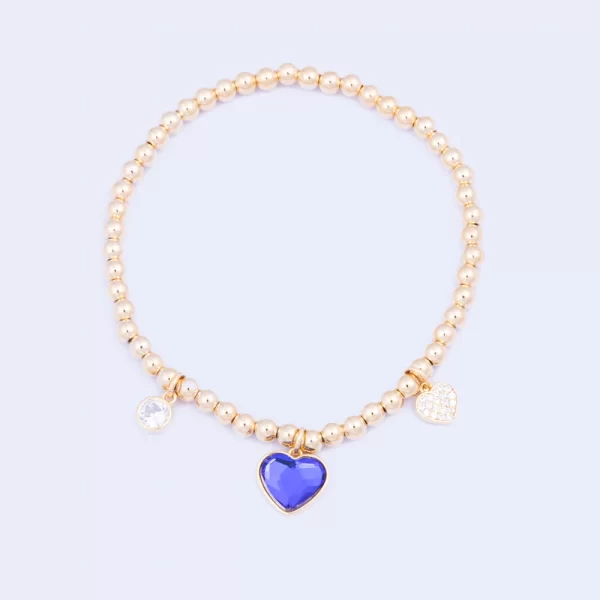 SAPPHIRE CRYSTAL BEADED BRACELET